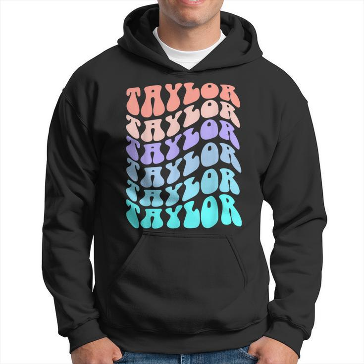 Retro Taylor First Name Birthday Hoodie