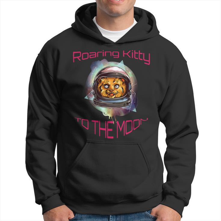 Roaring Kitty Astronaut To The Moon Hoodie