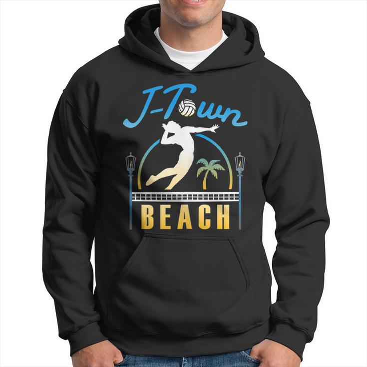 Sand Volleyball Sunset In J-Town Hoodie