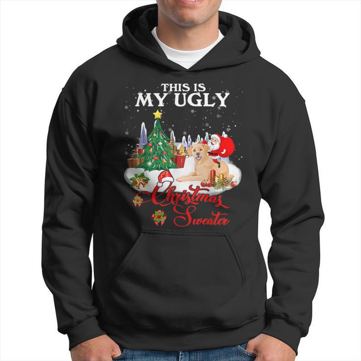 Santa Riding Labrador This Is My Ugly Christmas Sweater Hoodie