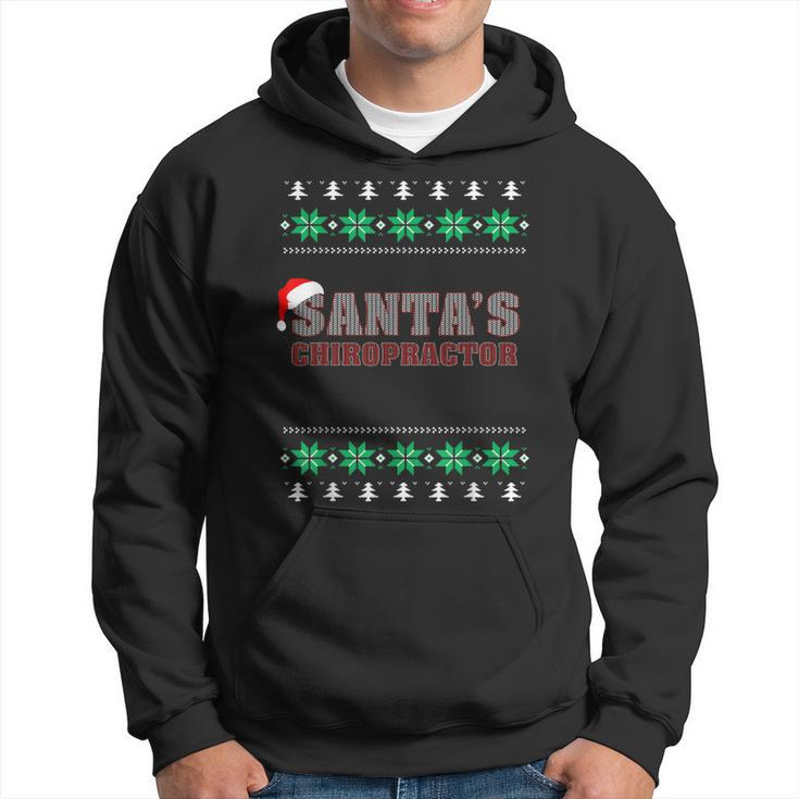 Santa's Chiropractor Ugly Christmas Sweater Hoodie