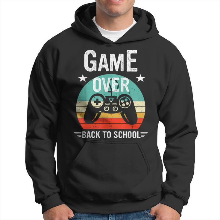 Back To School Game Over First Day Of School Gamer Hoodie