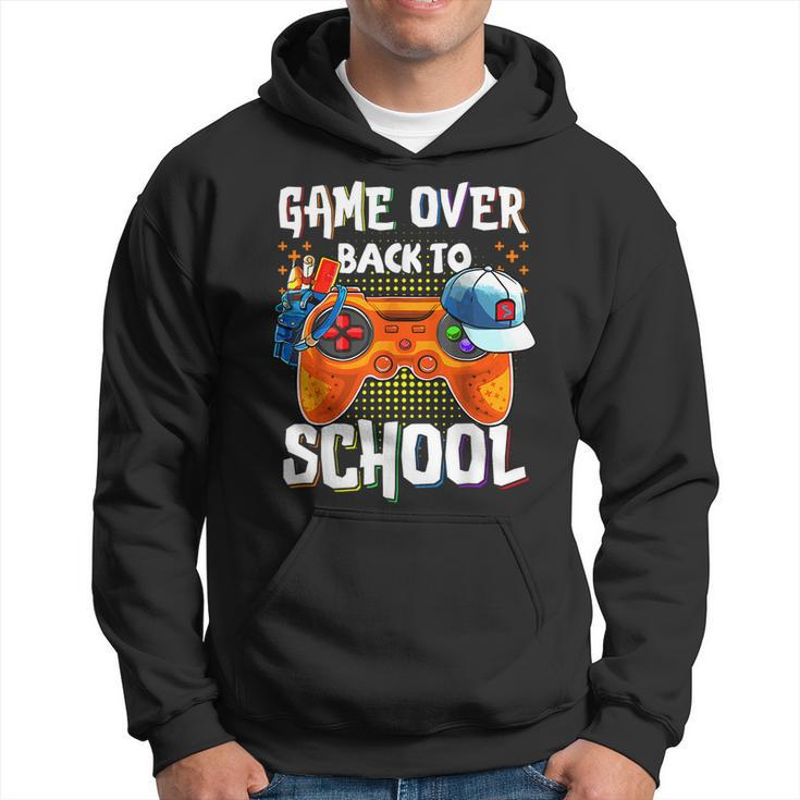 Back To School Game Over First Day Of School Gamer Hoodie