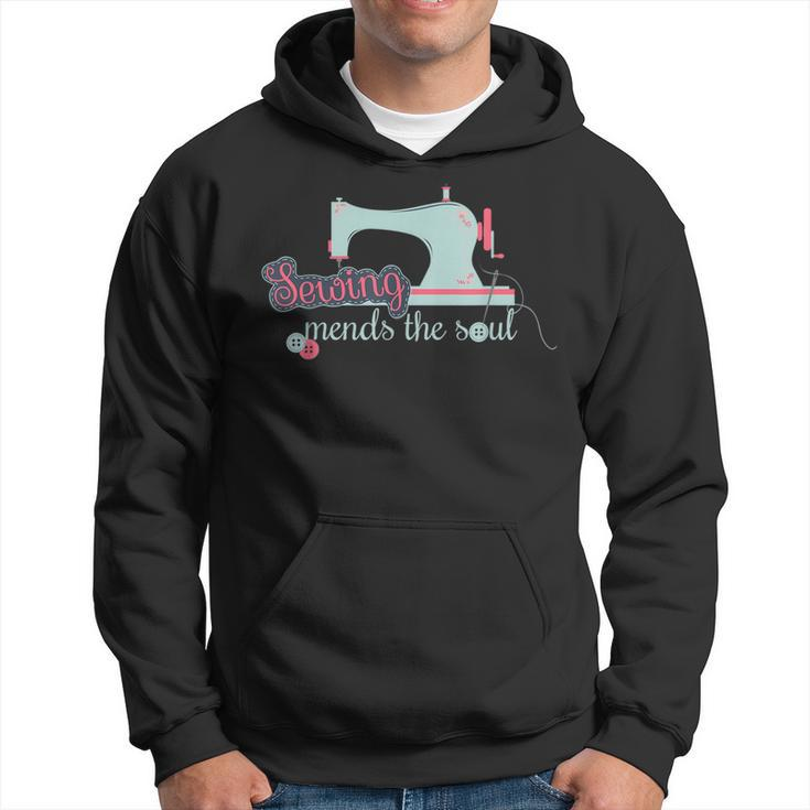 Sewing Mends The Soul Funny Sewing Kit For Quilting Lover  Hoodie