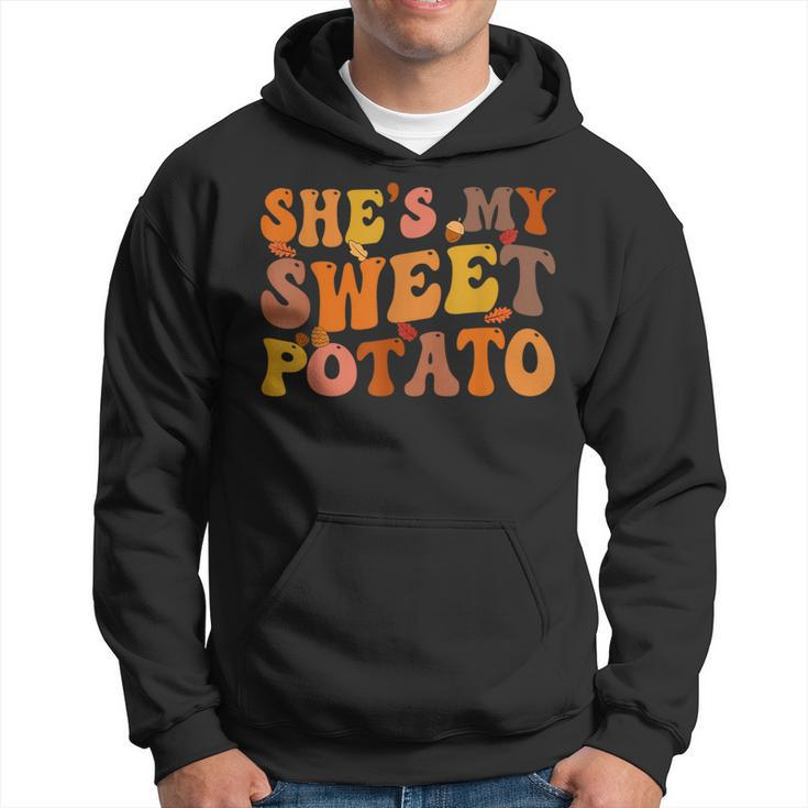 She's My Sweet Potato I Yam Thanksgiving Matching Couple Set Hoodie