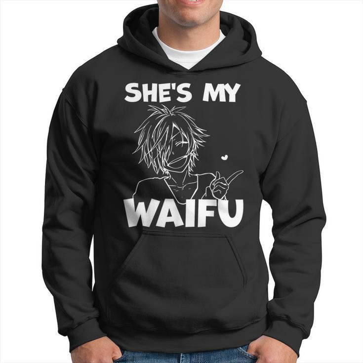 She's My Waifu Anime Matching Couple Boyfriend Hoodie