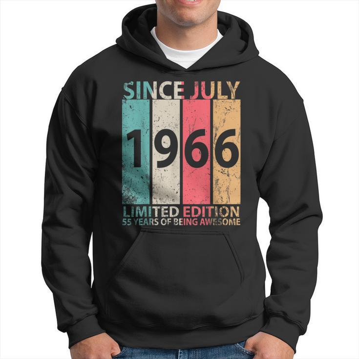 Since July 1966 Ltd Edition Happy 55 Years Of Being Awesome Hoodie