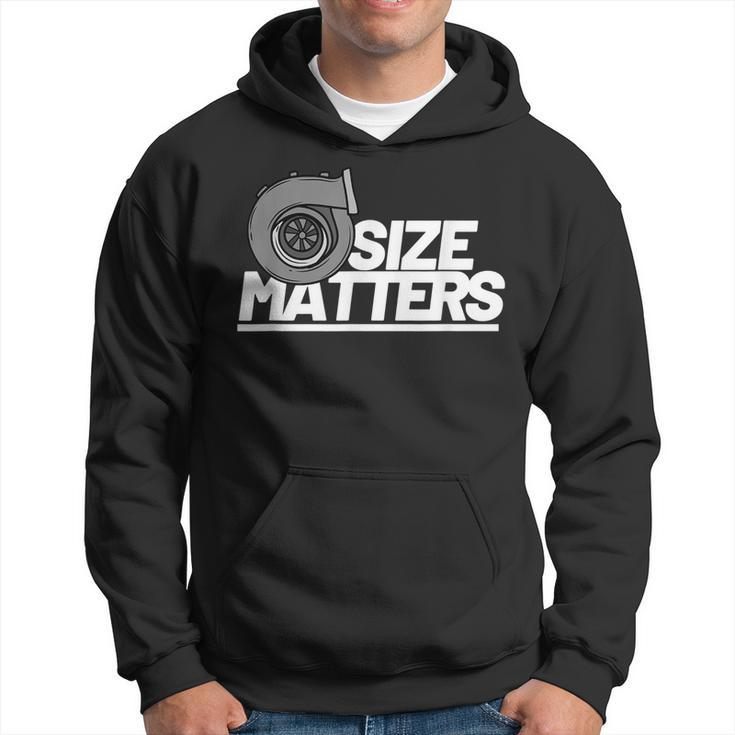 Size Matters Turbo For Men Car Show Hoodie
