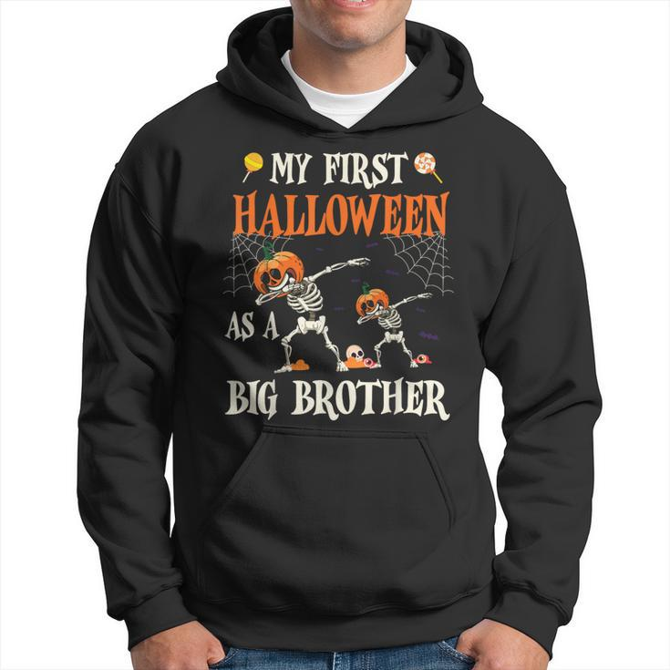 Skeleton Dabbin Together My First Halloween As A Big Brother Hoodie