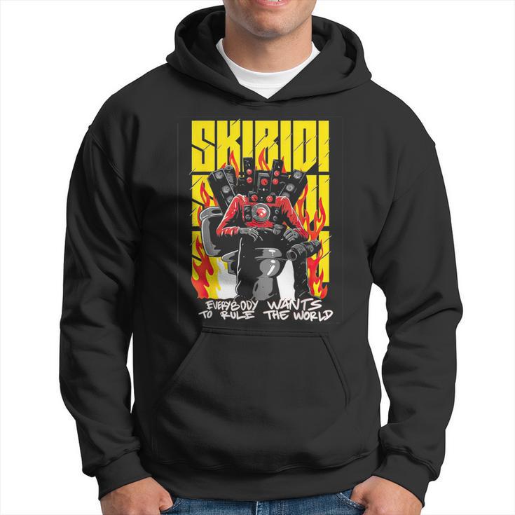 Skibidi Toilet Costume Camera Man Speaker Man Tv Man Hoodie