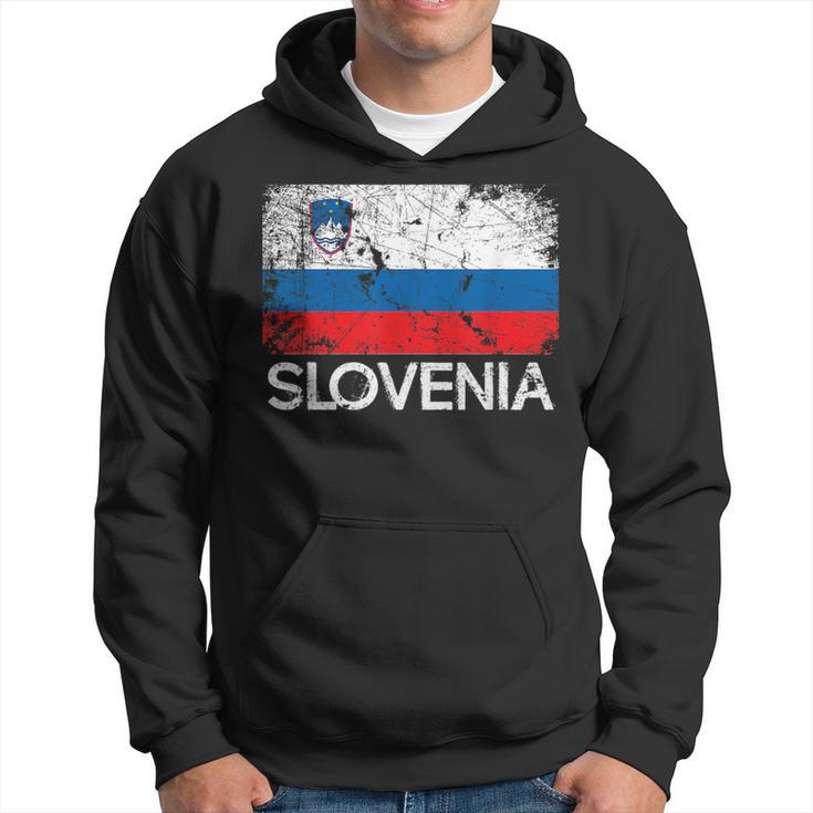 Slovenian Flag | Vintage Made In Slovenia Gift Hoodie