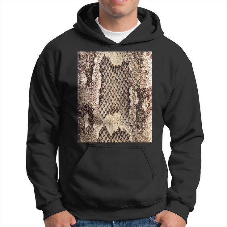 Black and White Python Skin Print Unisex Hoodie, Snakeskin Pattern Pullover outlet Warm Hoodie