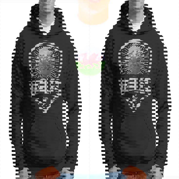 Soccer Support The Team Football Fan Welsh Wales Flag Hoodie