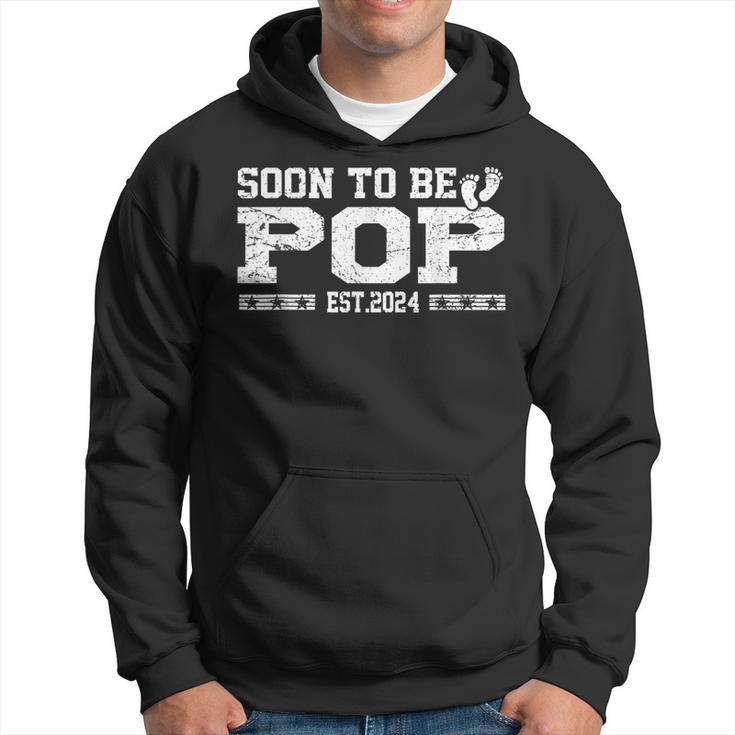 Soon To Be Pop Est 2024 Father's Day First Time New Dad Hoodie