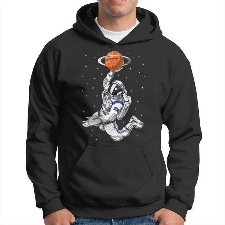 Space Astronaut Basketball Player Cosmic Men Boys Kids Basketball Funny Gifts Hoodie