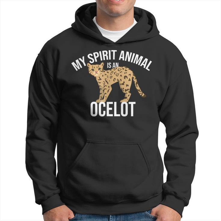 My Spirit Animal Is An Ocelot Ocelot Wild Cat Zookeeper Hoodie