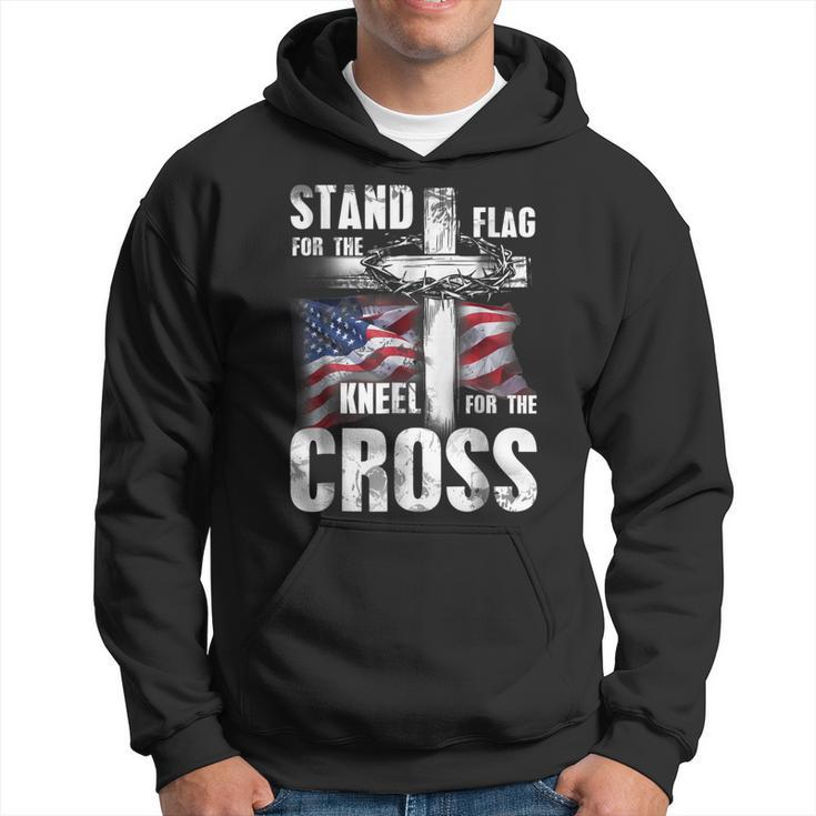 Stand For The Flag Kneel For The Cross Patriotic Hoodie