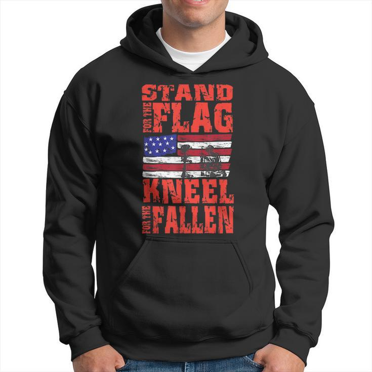 Stand For The Flag Kneel For The Fallen I Soldiers Creed  Hoodie