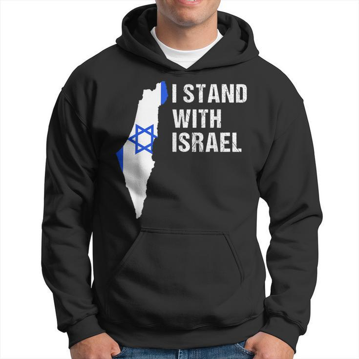 I Stand With Israel Jewish Heritage Israeli Flag Hoodie | Mazezy