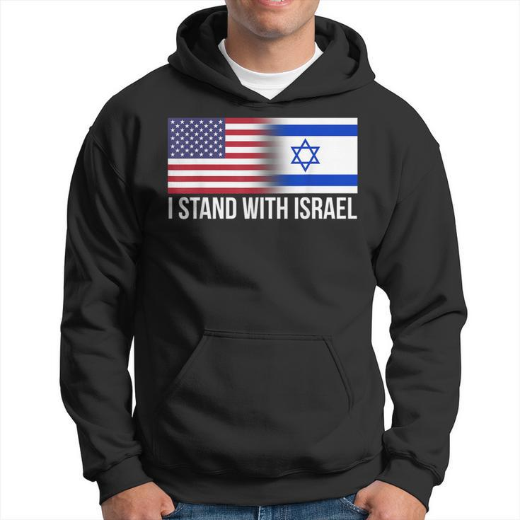 I Stand With Israel Usa Israeli Flag Jewish Hoodie