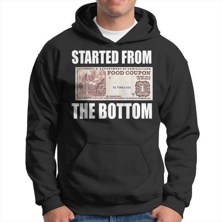 Started From Bottom Food Stamp Coupon Meme Hoodie