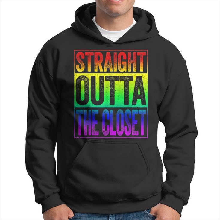 Straight Outta The Closet  Lgbt Pride Gift   Hoodie