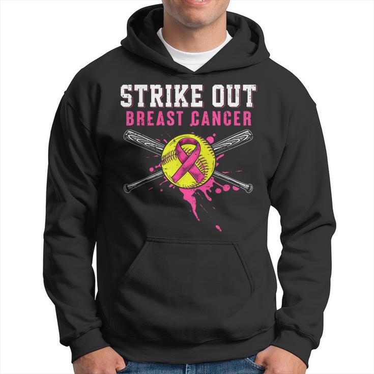 Baseball Strike Out Cancer Pink Ribbon Softball Shirt, hoodie