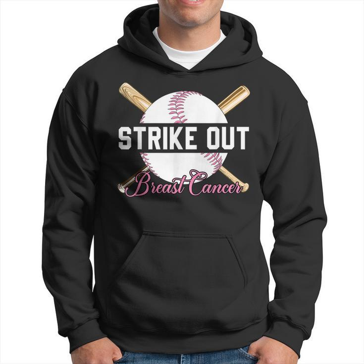 Strike Out Breast Cancer Awareness Month Baseball Fight Pink Hoodie