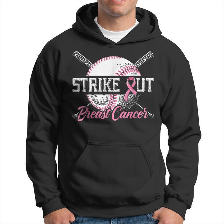 Strike Out Breast Cancer Baseball Breast Cancer Awareness Hoodie