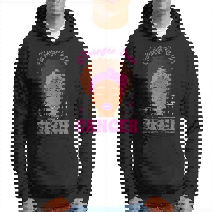 Stronger Than Breast Cancer Pink Ribbon Breast Cancer Hoodie