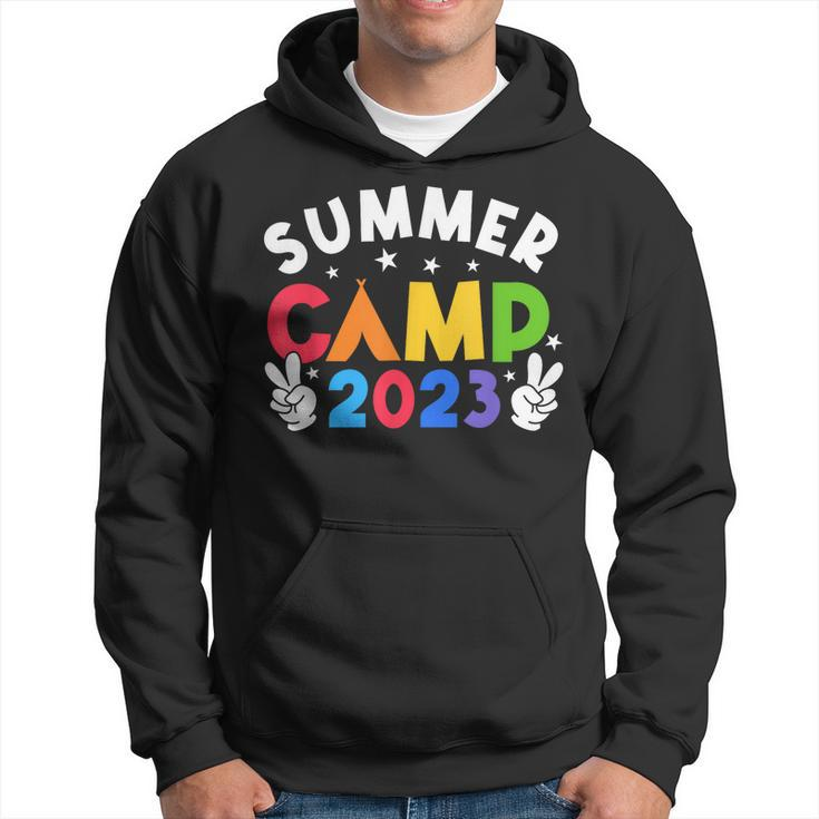 Summer Camp 2023 Vacation Retro Camping Family Cousin Crew  Hoodie