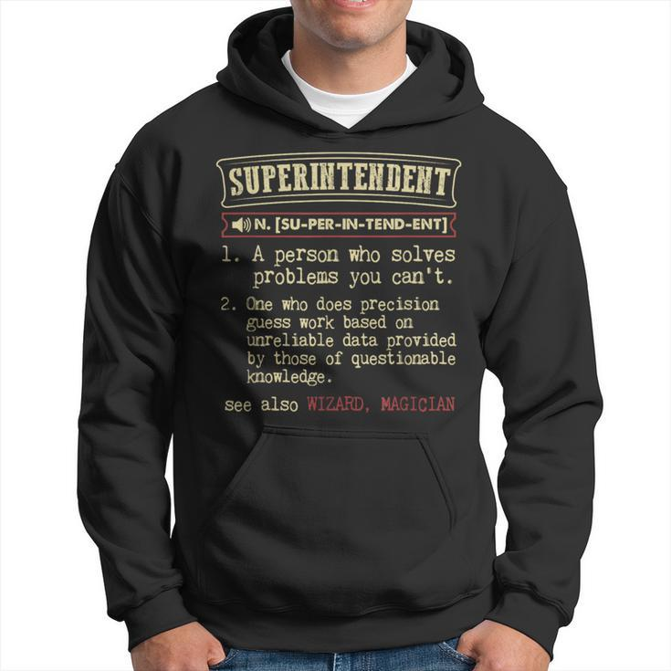 Superintendent Dictionary Definition Hoodie