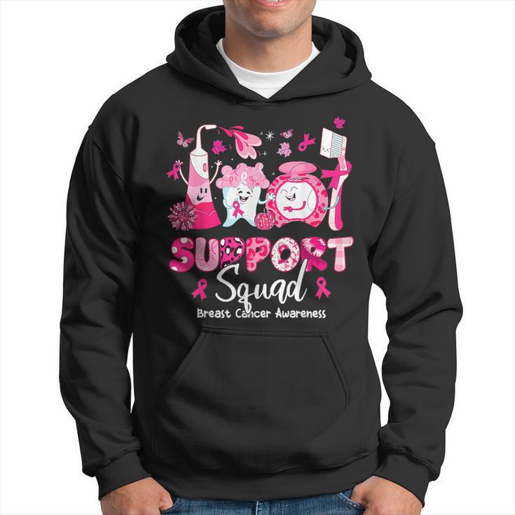 Support Squad Tooth Dental Breast Cancer Awareness Dentist Hoodie