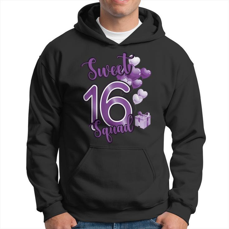 Sweet 16 Squad Sixn Year Birthday Party Hoodie