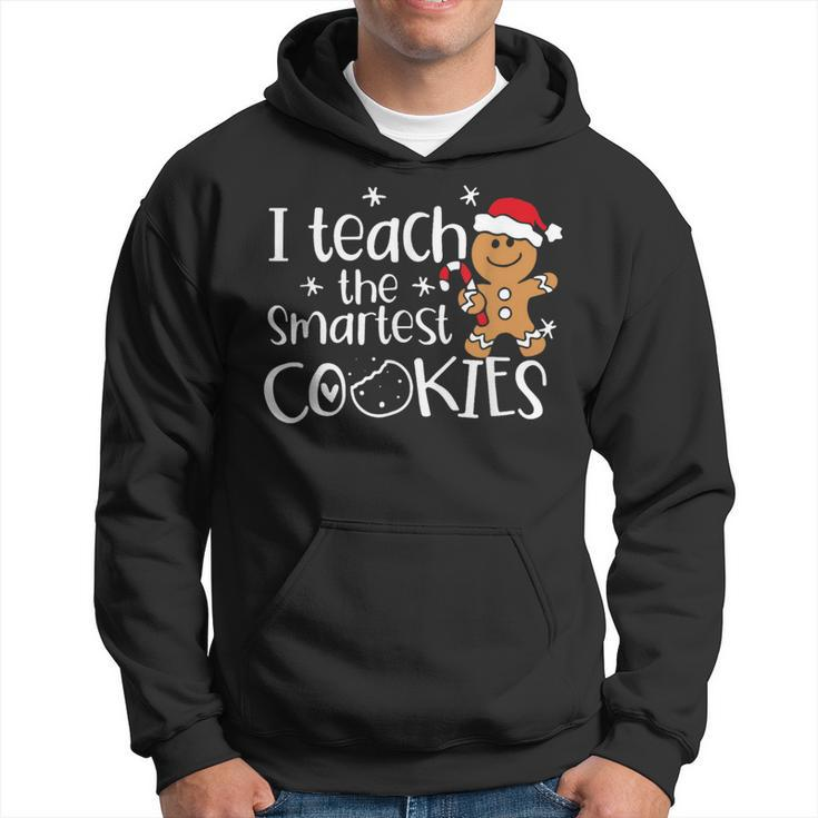 I Teach The Smartest Cookies Christmas Gingerbread Santa Hat Hoodie