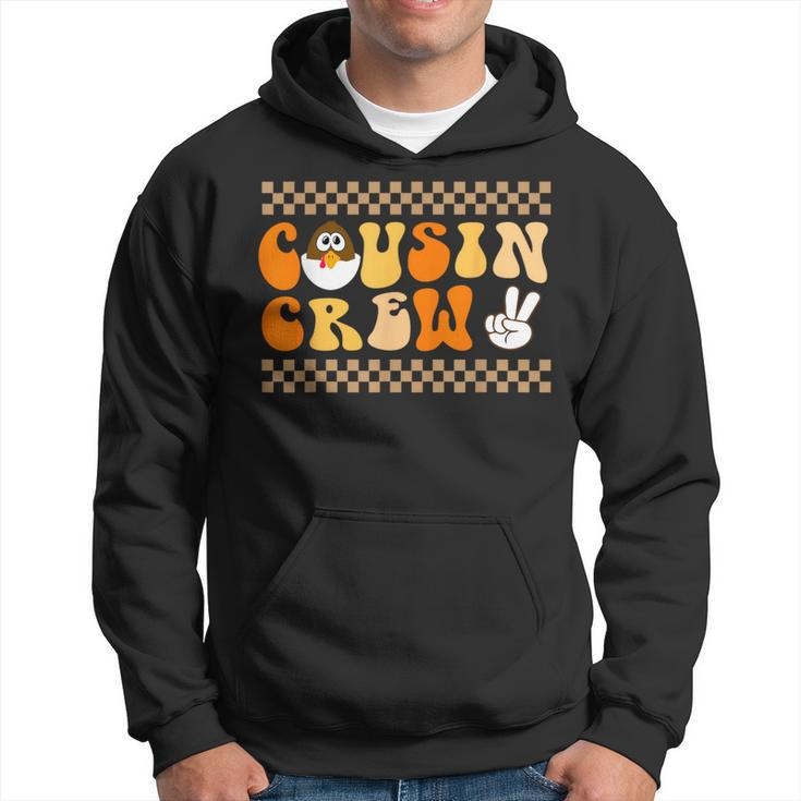 Thanksgiving Cousin Crew With Cool Turkey For Family Holiday Hoodie