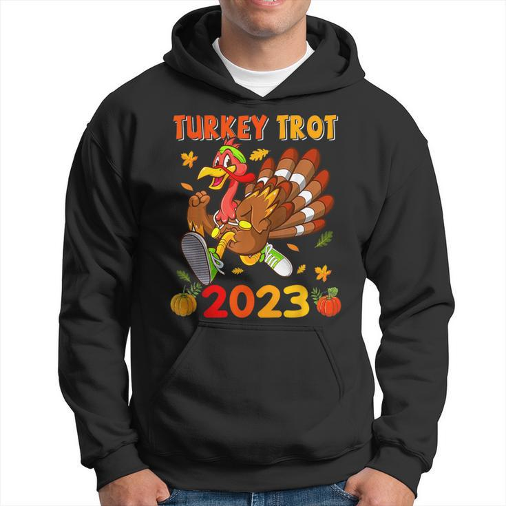 Thanksgiving Turkey Trot 2023 Pumpkin Autumn Turkey Running Hoodie