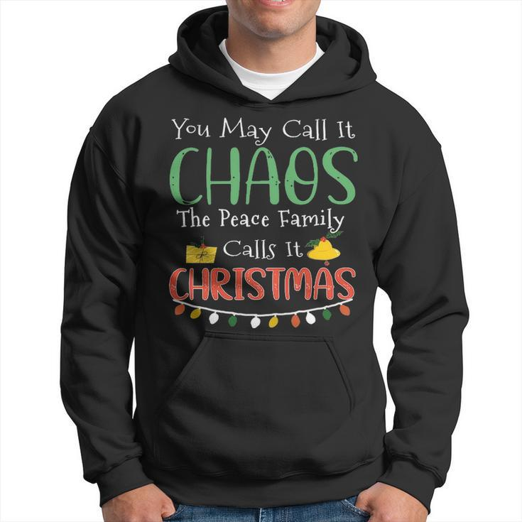 The Peace Family Name Gift Christmas The Peace Family Hoodie