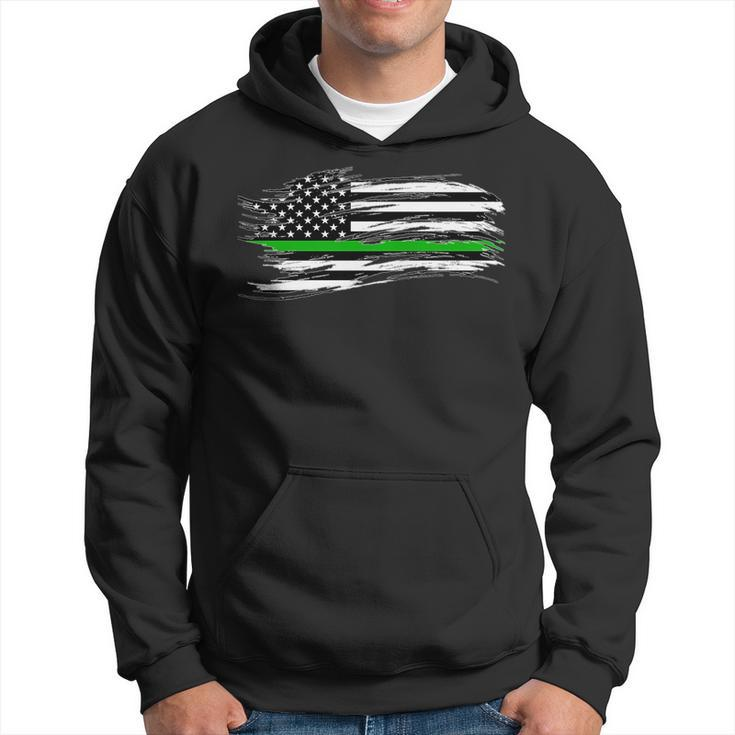 The Thin Green Line Federal Agents Game Wardens Pride Honor Hoodie