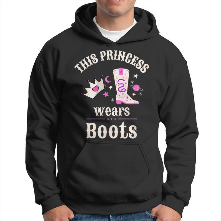 This Princess Wears Boots Pink Country Western Cowgirl  Hoodie