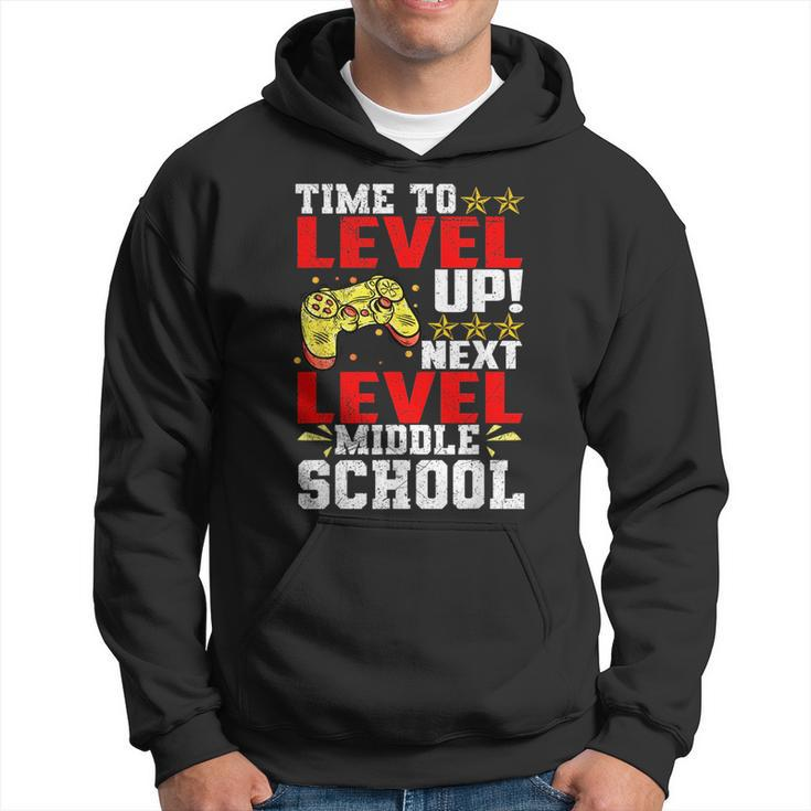 Time To Level Up Next Middle School Graduation Video Game  Hoodie
