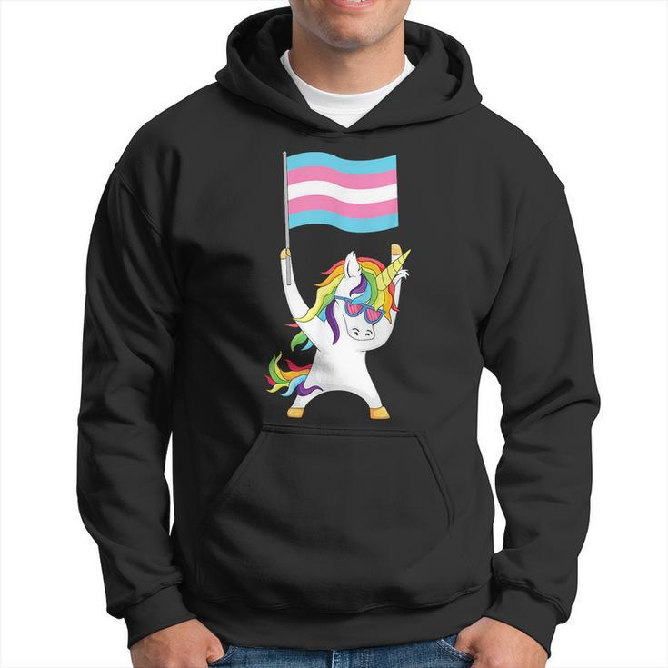 Transgender Flag Unicorn Trans Pride Lgbtqia Nonbinary Ftm  Hoodie