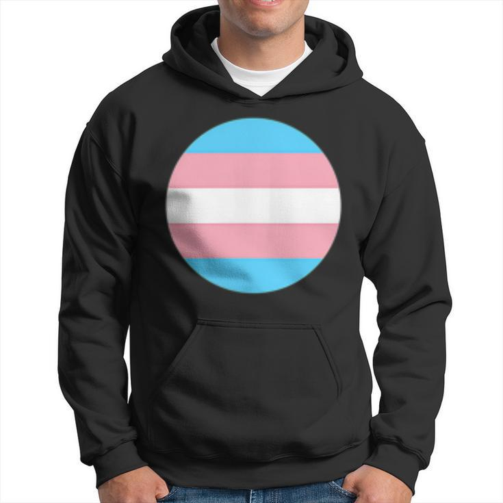 Transgender Pride Flag Circle Discreet Trans Lgbtq Ftm Mtf  Hoodie