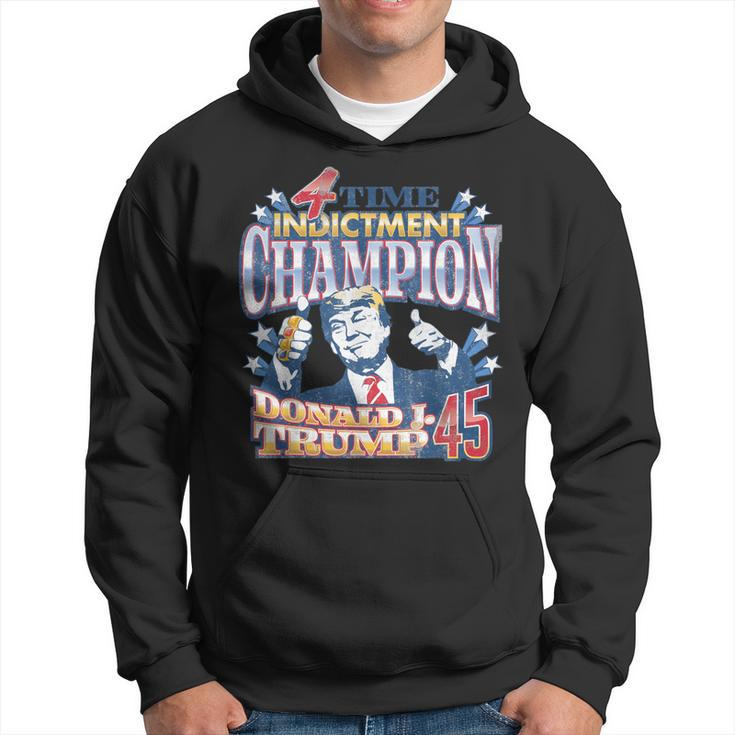 Trump 4 Time Indictment Champion Champ Not Guilty 2024 Hoodie