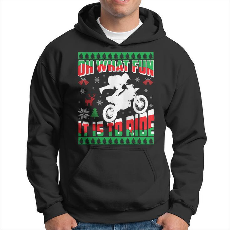 Ugly Christmas Dirt Bike Motocross Xmas Hoodie