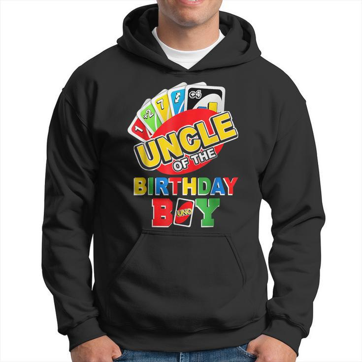 Uncle Of The Birthday Boy Uno Dad Papa Father 1St Bday Hoodie