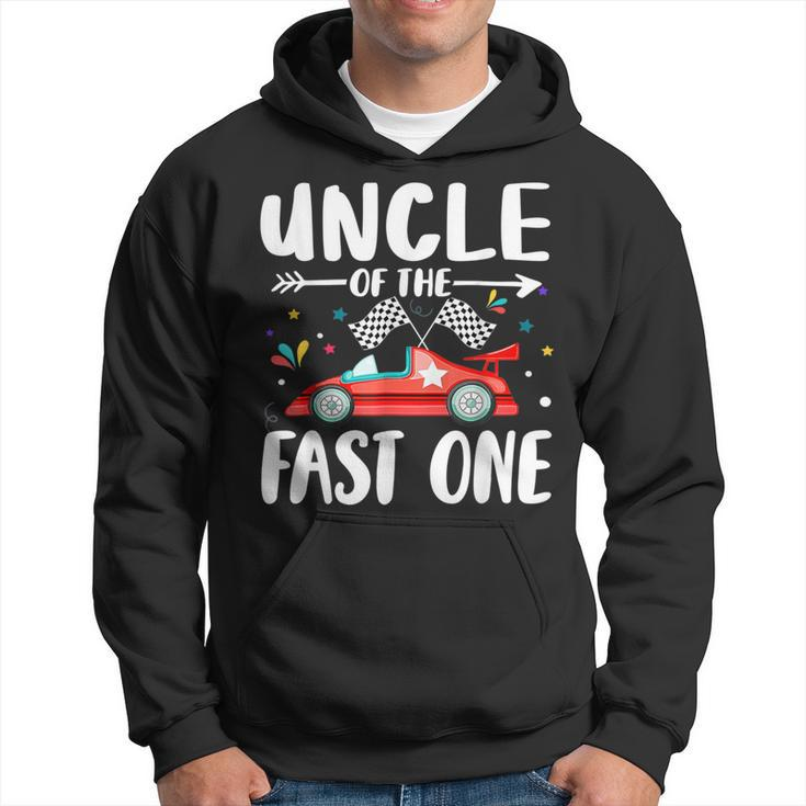 Uncle Of The Fast One Birthday 1St Race Car Family Matching Hoodie