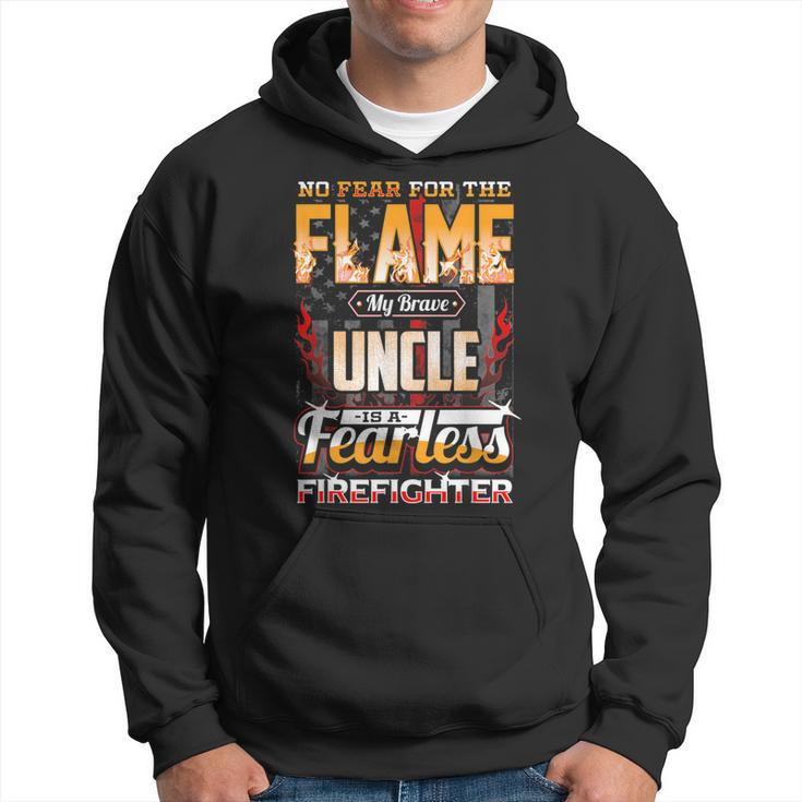 Uncle Firefighter American Flag  Hoodie