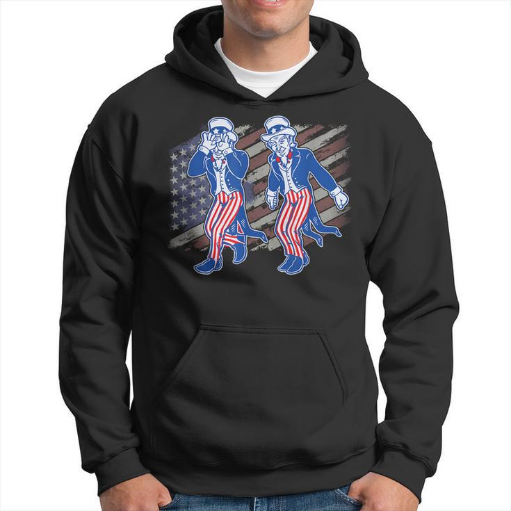 Uncle Sam Griddy 4Th Of July Independence Day American Flag Hoodie