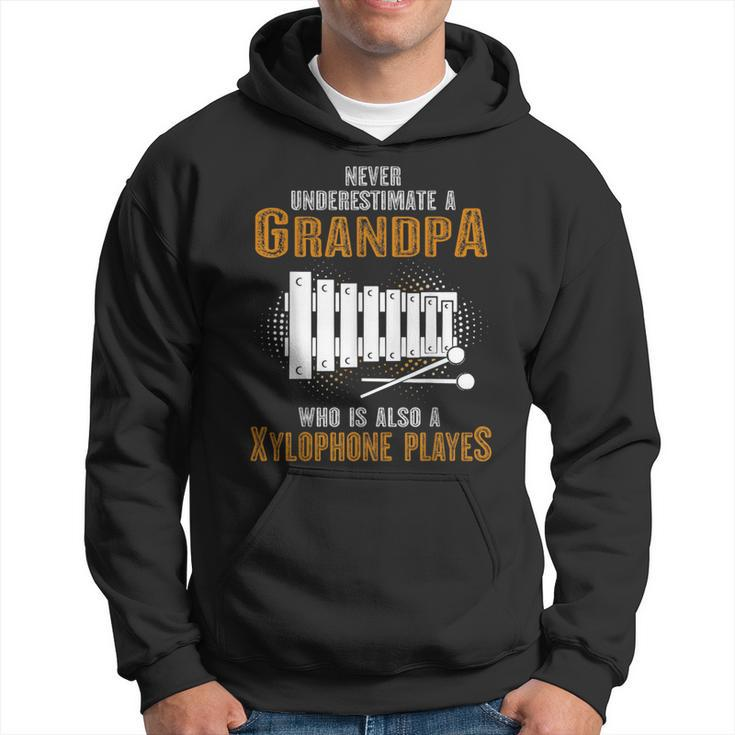 Never Underestimate Grandpa Who Is Also A Xylophone Player Hoodie